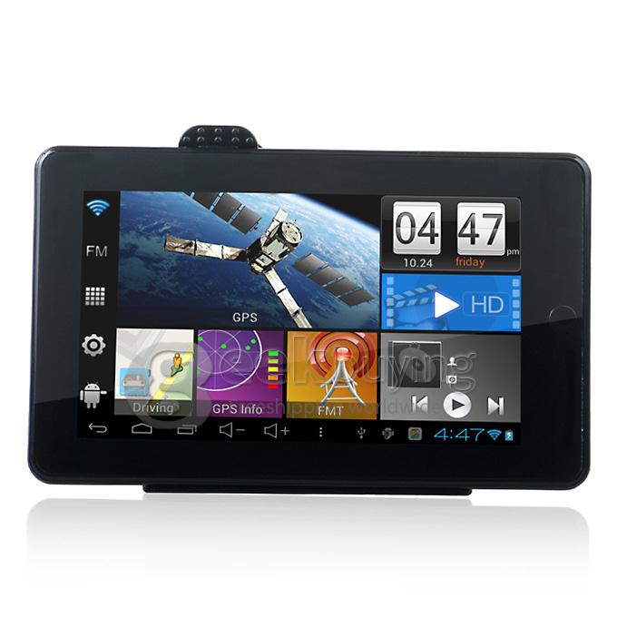 7 Inch TFT- LCD Touchscreen HD 800*480 Android 4.0.4  Car DVR GPS Navigator with 8GB BT FM Wifi- European Map