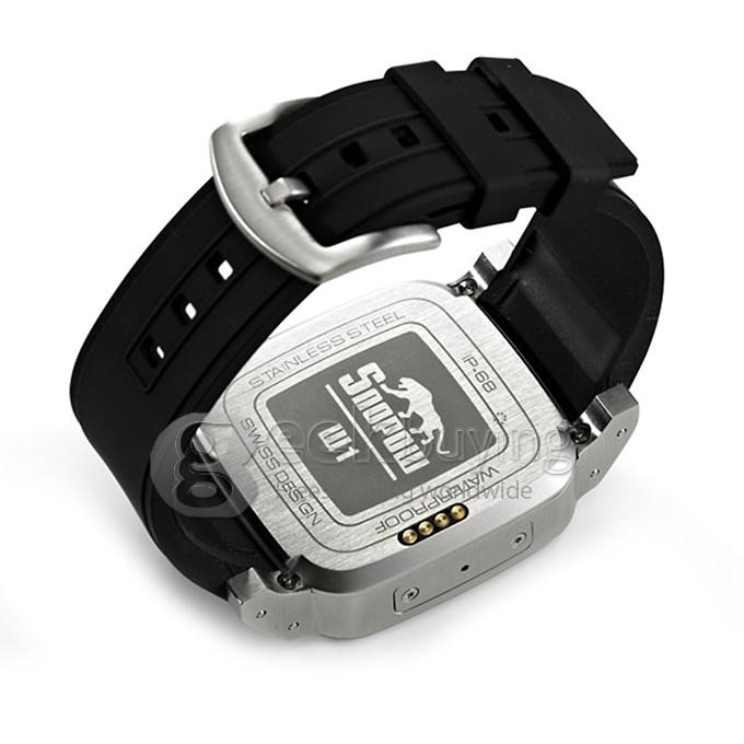 Snopow W1 Smart Watch Phone Bluetooth Watch IP68 1.6 inch 3.0MP Camera SIM Card Anti-lost Pedometer - Silver