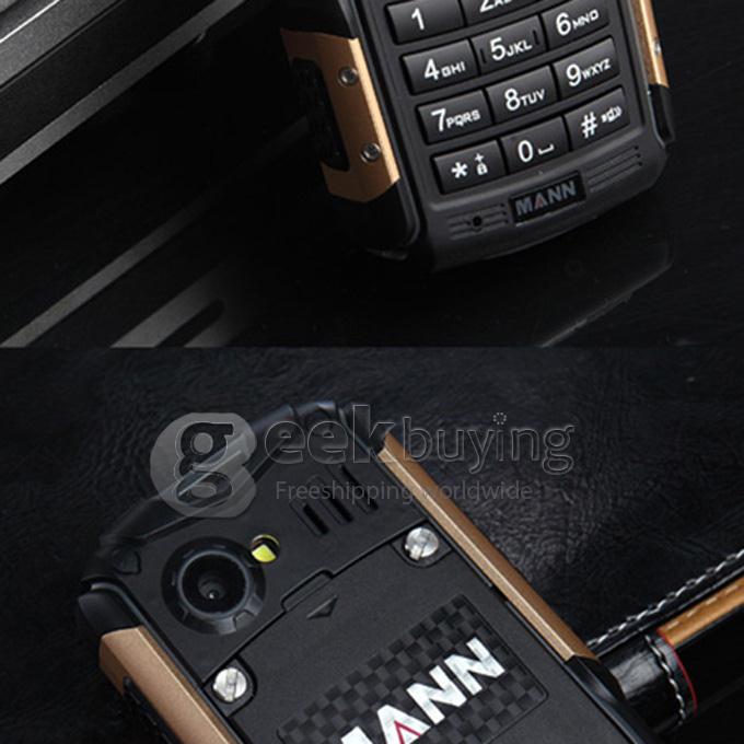 MANN ZUG S IP67 Waterproof Rugged Phone Dustproof Shockproof Dual SIM Cards GSM Cell Phone - Gold