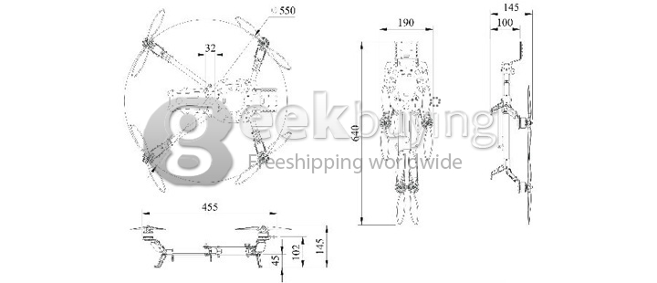 Flycker Quad Copter Scorpion X4 Frame