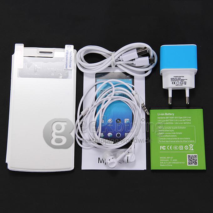 MPIE P3000T 5.0 Inch HD 4G LTE Android4.4 2GB 16GB Smartphone MTK6592+6290 Octa Core 1.7GHz 8.0MP Miracst - White