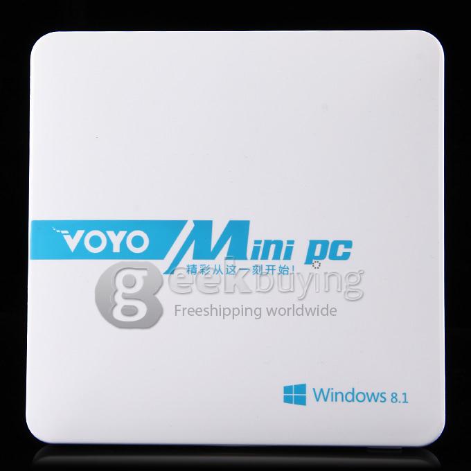 VOYO Mini PC Windows 8.1  Media Player Intel Z3735F 2G RAM 64G ROM WIFI XBMC KODI Bluetooth with 1000mAh Battery - White
