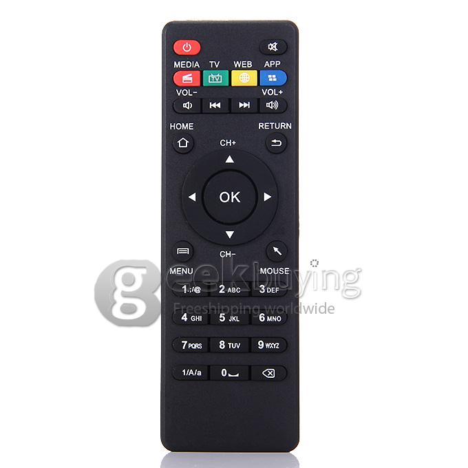 F6 RK3128 XBMC KODI pre-installed TV BOX Quad Core 1G RAM 8GB ROM Support 1080P H.265 Decode WIFI HDMI RJ45 DLNA - Black