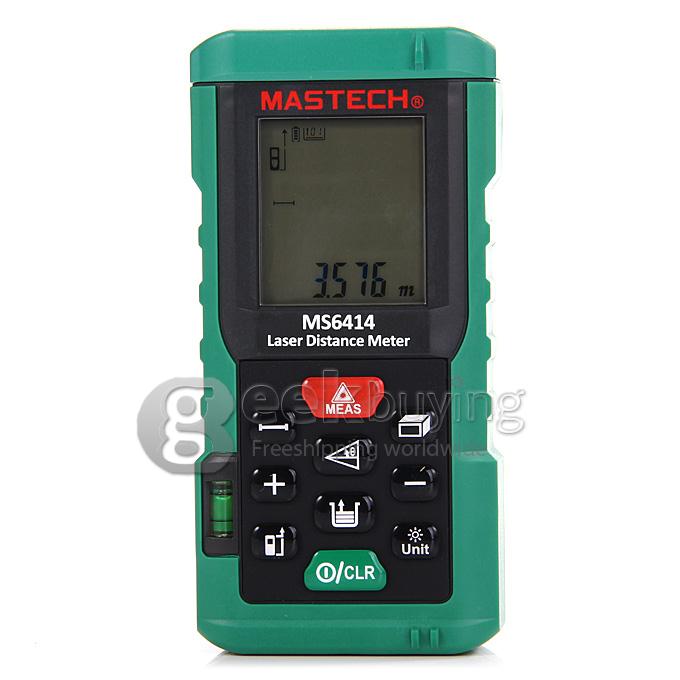 MASTECH MS6414 40m Laser Distance Meter Rangefinder Tape Measure Level Tool
