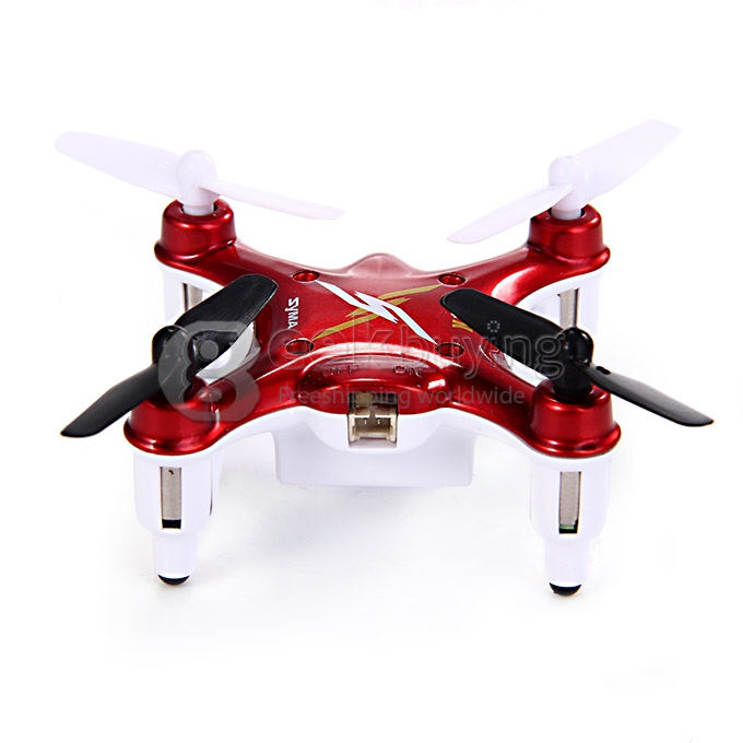 SYMA X12 Nano Explorers 2.4G 4CH RC Quadcopter 6 Axis RTF Micro Quad Copter 3D Eversion Airplane Flying Toys - Red