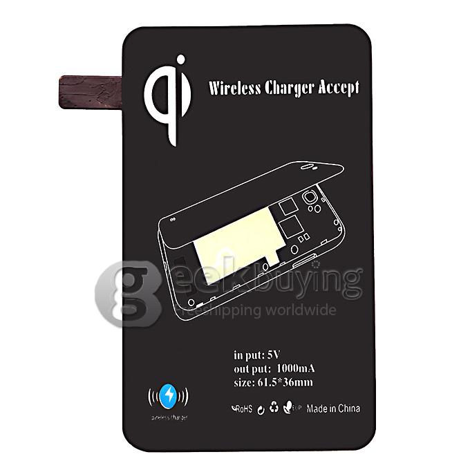 [US Stock] QI Wireless Charging Charger Pad Wireless Charger Receiver for Samsung Galaxy Note Edge N915V N915P N915T N915A - Black