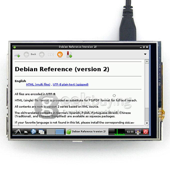 [Wholesale] 20pcs 4 inch Touch Screen TFT LCD Designed for Raspberry Pi 2 RPi Model B/B+