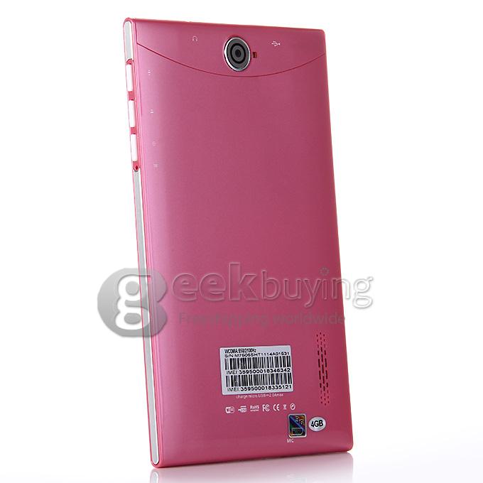 F733-3G 7 Inch 3G Phone Call Tablet PC Android 4.2 MTK6572 1024*600 Pixels Capacitive Screen BT - Pink