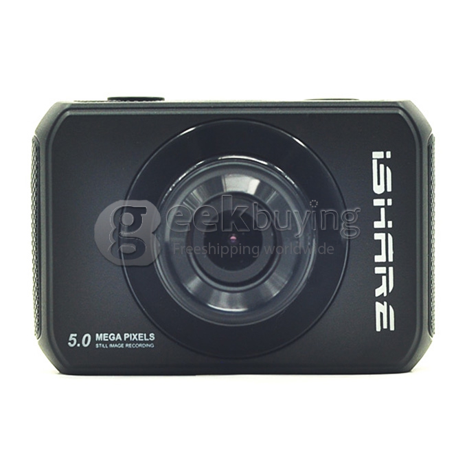 ISHARE S200 Mini Action Sports Camera Standard Version Novatek 12MP 1080P 140 Degree Lens 2.0 Inch HD Camcorder Car DVR - Black