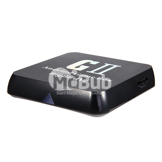 R-G2 Android 4.4 Slim Game Console + Quad Core Android 4.4 4K 3D Game Player Box 2GB/8GB Dolby 3G 2.4G/5.0G Wifi - Black