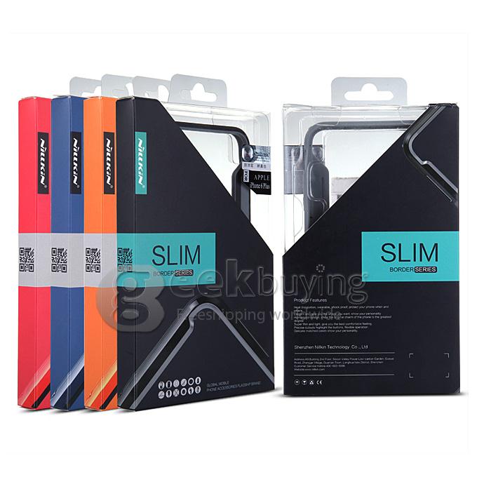 Nillkin Frame Series Protective Cover Shell Bumper PC TPU Case for iPhone 6 Plus -Red