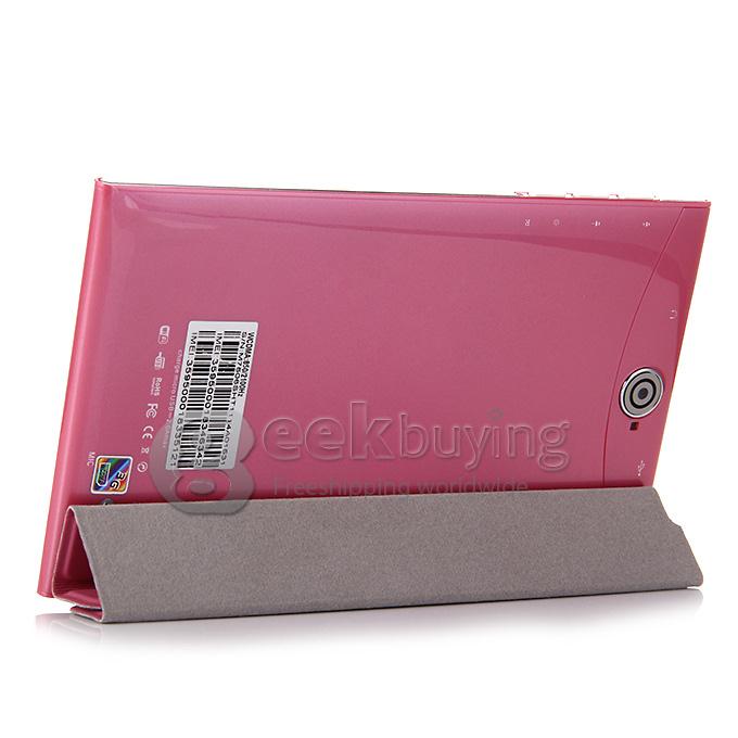 F733-3G 7 Inch 3G Phone Call Tablet PC Android 4.2 MTK6572 1024*600 Pixels Capacitive Screen BT - Pink