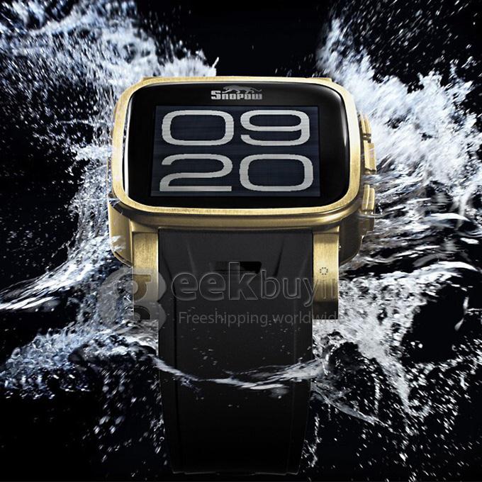 Snopow W1 Smart Watch Phone Bluetooth Watch IP68 1.6 inch 3.0MP Camera SIM Card Anti-lost Pedometer - Gold