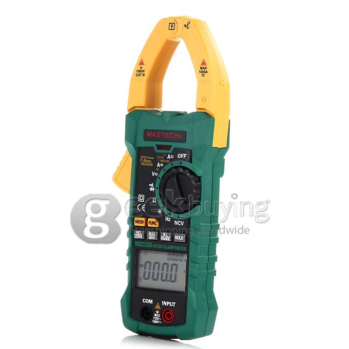 MASTECH MS2115B Digital Clamp Meter AC DC Current Voltage Resistance Tester