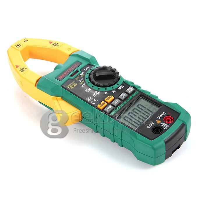 MASTECH MS2115A Digital Clamp Meter AC DC Current Voltage Resistance Tester