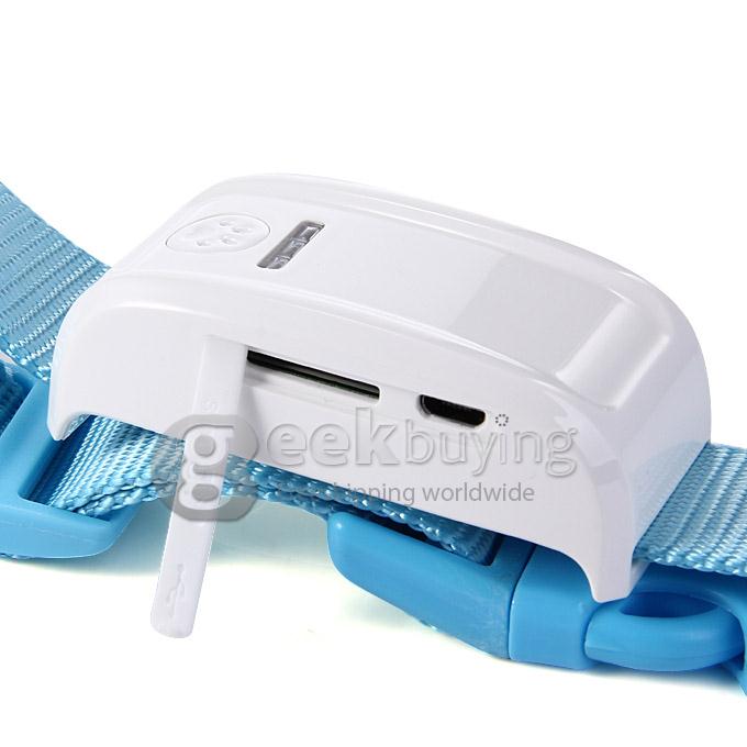 [Spain Stock]KH-909 Waterproof GPS / GSM Pet Data Tracker Recorder For Cat Dog with Collar (EU Plug) - Blue