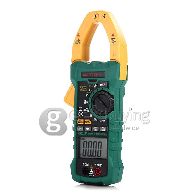 MASTECH MS2115A Digital Clamp Meter AC DC Current Voltage Resistance Tester