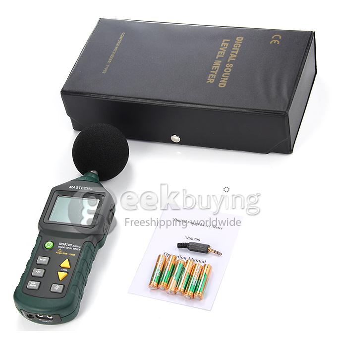 MASTECH MS6700 Professional LCD Display Digital Sound Level Meter Decibel Tester 30-130dB