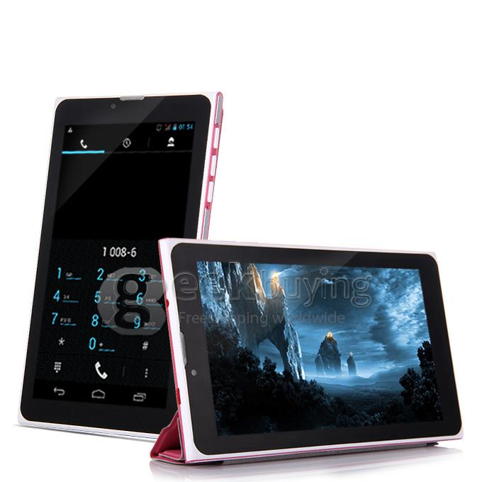 F733-3G 7 Inch 3G Phone Call Tablet PC Android 4.2 MTK6572 1024*600 Pixels Capacitive Screen BT - Pink