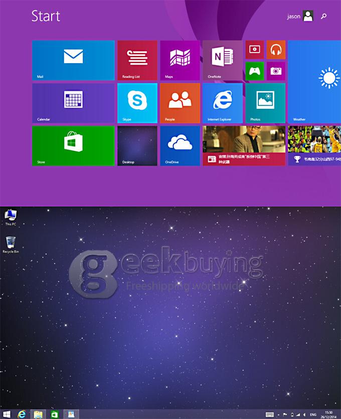 ONDA V820W Win8.1 Tablet PC 8.0 Inch Intel Z3735F Quad Core IPS Screen 1280*800 2GB/16GB Buletooth