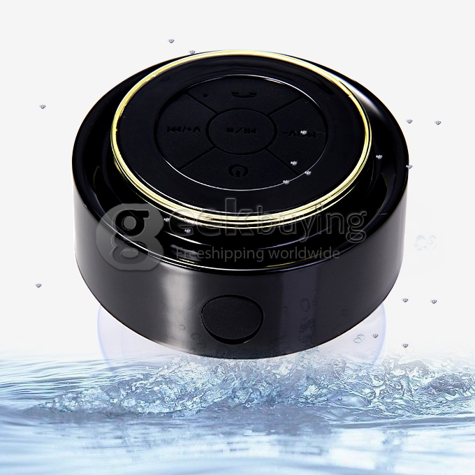 F102 IP67 Waterproof Creations Wireless Bluetooth 3.0 Shower Suction Speaker Hand-free Function - Gold