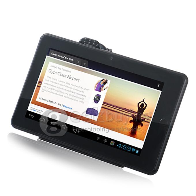 7 Inch TFT- LCD Touchscreen HD 800*480 Android 4.0.4  Car DVR GPS Navigator with 8GB BT FM Wifi- European Map