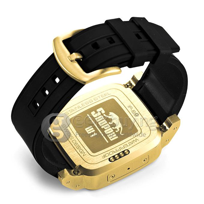 Snopow W1 Smart Watch Phone Bluetooth Watch IP68 1.6 inch 3.0MP Camera SIM Card Anti-lost Pedometer - Gold