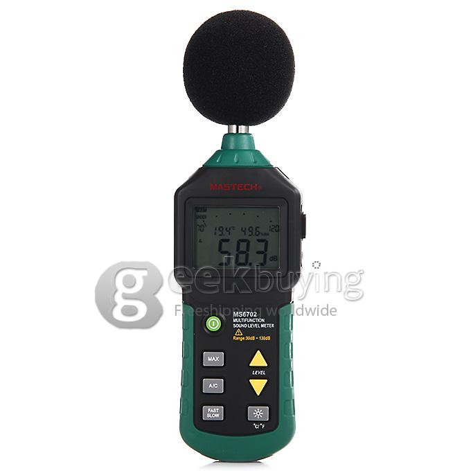 MASTECH MS6702 Professional LCD Display Digital Sound Level Meter Decibel Tester 30-130dB RS232