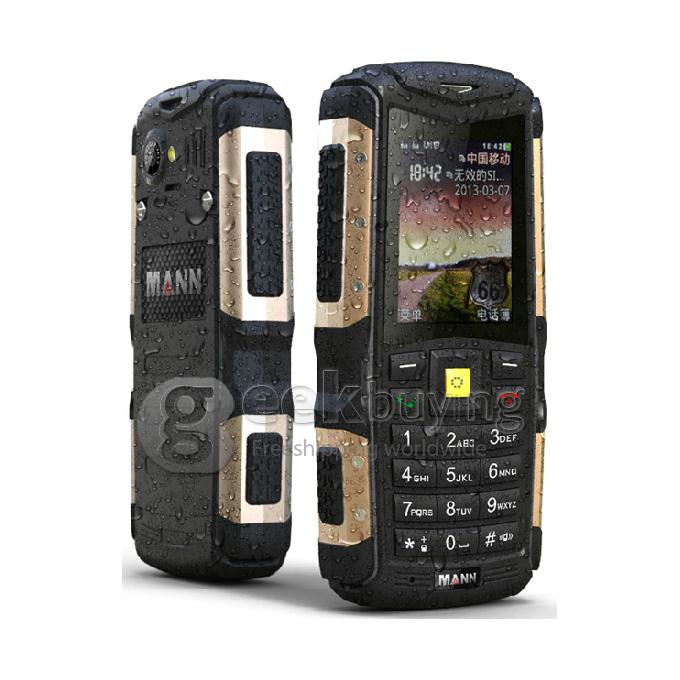 MANN ZUG S IP67 Waterproof Rugged Phone Dustproof Shockproof Dual SIM Cards GSM Cell Phone - Gold