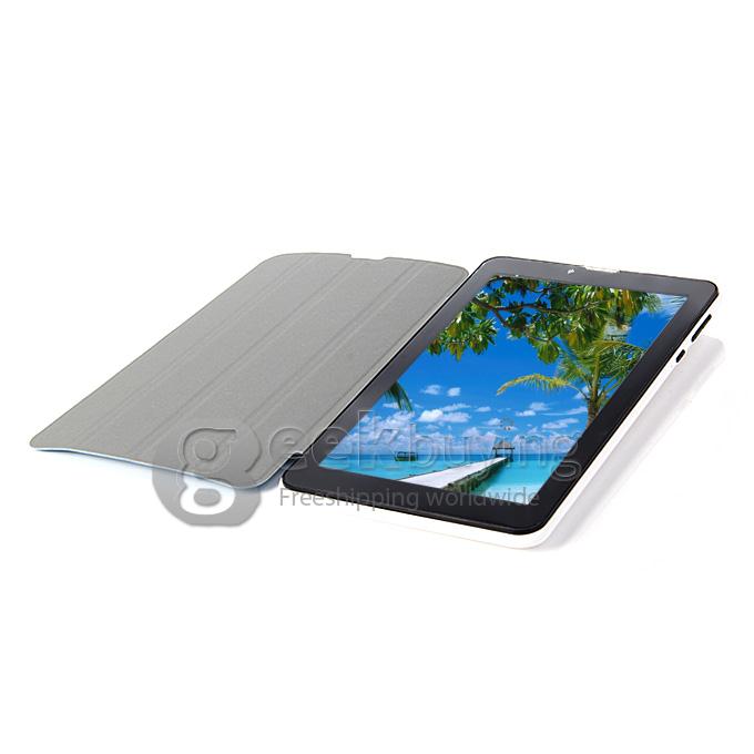 F729-6 3G Phone Call 7 Inch Tablet PC Android 4.2 MTK6572 1024*600 Pixels Capacitive Screen BT - Blue