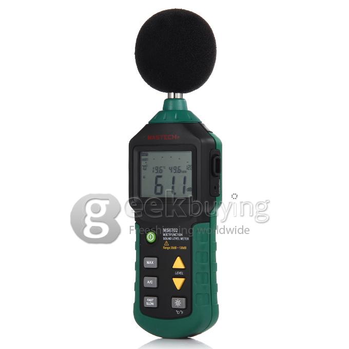 MASTECH MS6702 Professional LCD Display Digital Sound Level Meter Decibel Tester 30-130dB RS232