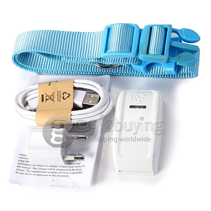 [Spain Stock]KH-909 Waterproof GPS / GSM Pet Data Tracker Recorder For Cat Dog with Collar (EU Plug) - Blue