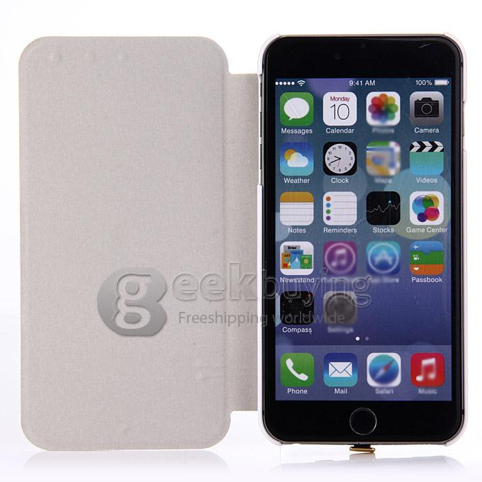 4200mAh Solar Charger External Backup Battery Case Power Bank for iPhone 6 Plus - White