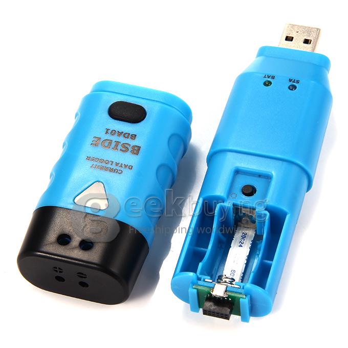 Bside BDA01 DC Voltage Data Logger USB 4~20mA Resolution 64KBytes1 Sec Samp LED Alarm