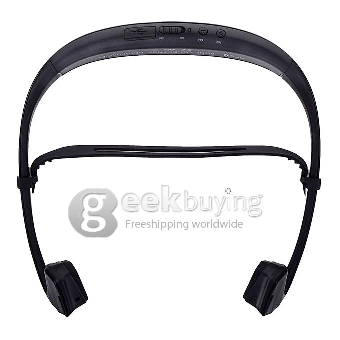 Digicare DO Bone Conduction Headphone Ear Hook Wireless Bluetooth Earphone with NFC and Speaker Connection Call Function - Black