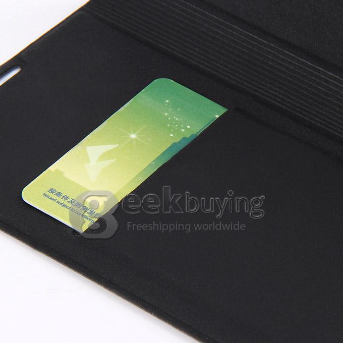 Original Protective PU Leather Hard Flip Cover Shell for ZOPO ZP920 - Black