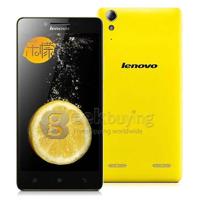 [Spain Stock] Lenovo Lemo K3 FDD-LTE 4G K3W 5.0inch Android 4.4 Phone Qualcomm MSM8916 Quad Core 64bit Smartphone 1GB 16GB IPS HD -Yellow