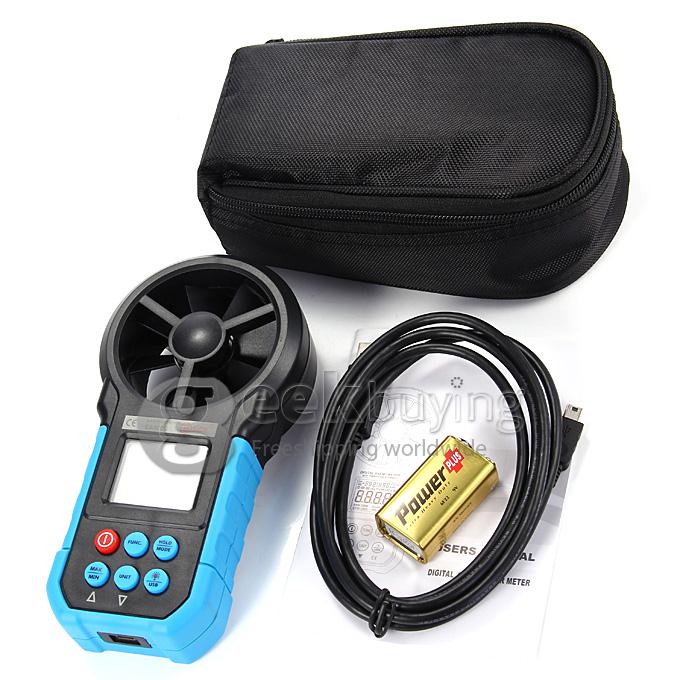 BSIDE EAM03 Digital Anemometer Wind Speed Meter Anemometro Air Flow Temperature Humidity Tester With USB Interface