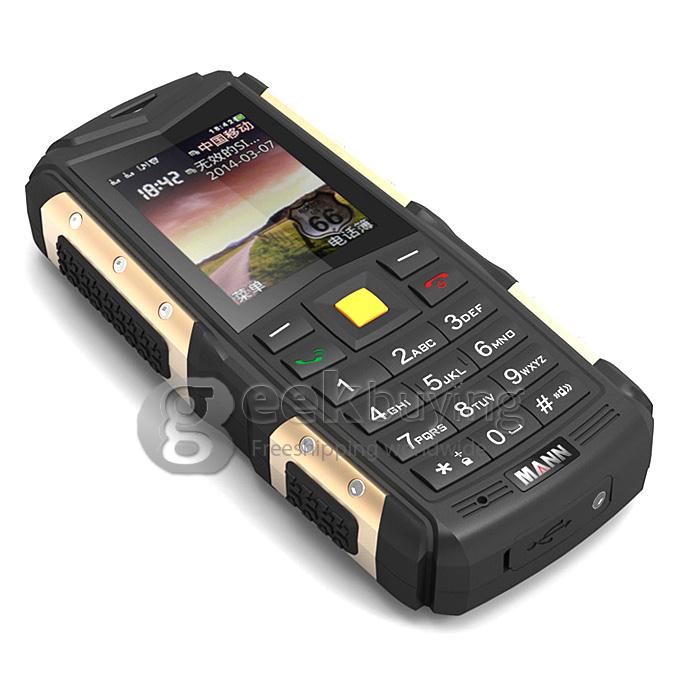 MANN ZUG S IP67 Waterproof Rugged Phone Dustproof Shockproof Dual SIM Cards GSM Cell Phone - Gold