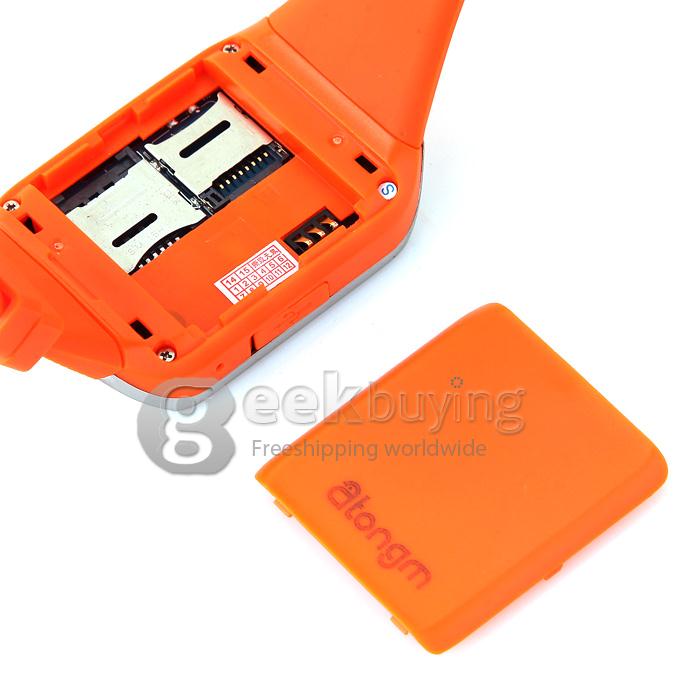 Atongm W008 Smart Watch Phone Bluetooth Watch 1.54 Inch Pedometer Anti-lost SIM Card Slot Sync Smart Devices - Orange