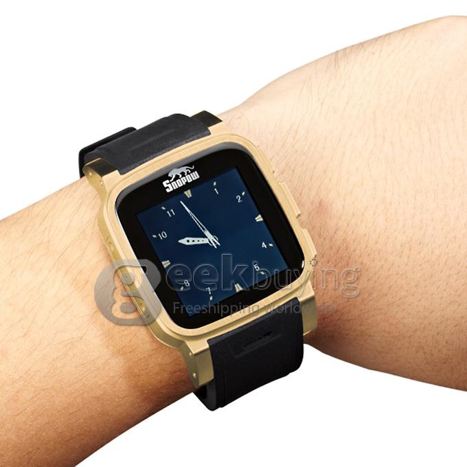 Snopow W1 Smart Watch Phone Bluetooth Watch IP68 1.6 inch 3.0MP Camera SIM Card Anti-lost Pedometer - Gold