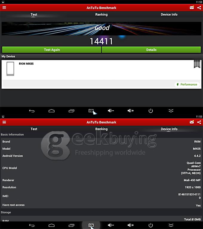 Rikomagic RKM MK05 Android Mini PC Amlogic S805 1G RAM 8G ROM 1080P H.265 Hardware Decode WIFI Bluetooth Miracast DLNA - Black