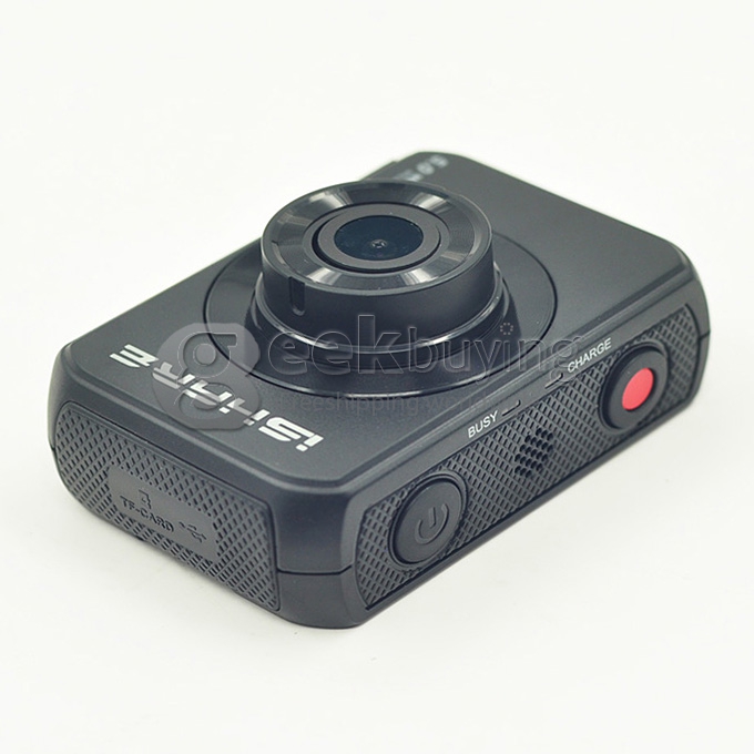 ISHARE S200 Mini Action Sports Camera Standard Version Novatek 12MP 1080P 140 Degree Lens 2.0 Inch HD Camcorder Car DVR - Black
