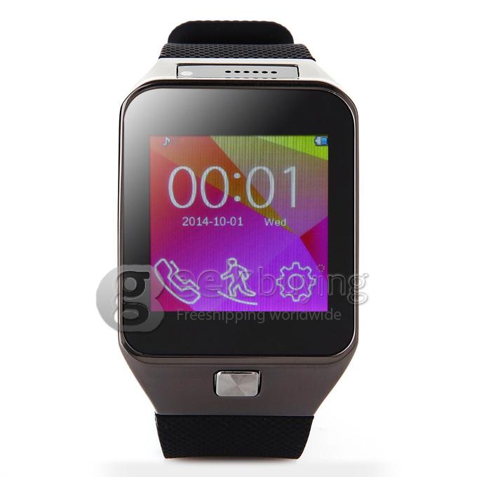 ZGPAX S29 Smart Watch Phone Bluetooth Watch Quad Band 1.54 Inch FM 1.3MP Camera Multi-language - Black