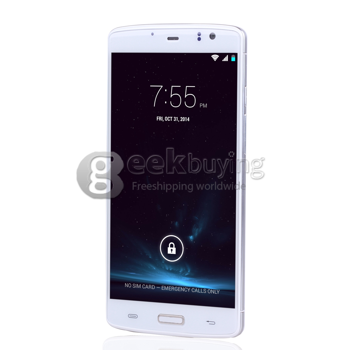 ECOO E04 5.5inch FHD Android 4.4 Smartphone 4G MTK6752 Octa Core 1.7 GHz 2GB 16GB 16.0MP Miracast Fingerprint ID- White