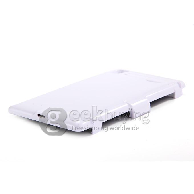 3200mah Backup Battery Case Charge Cover with Stand Power Bank For Sony Xperia Z3 - White