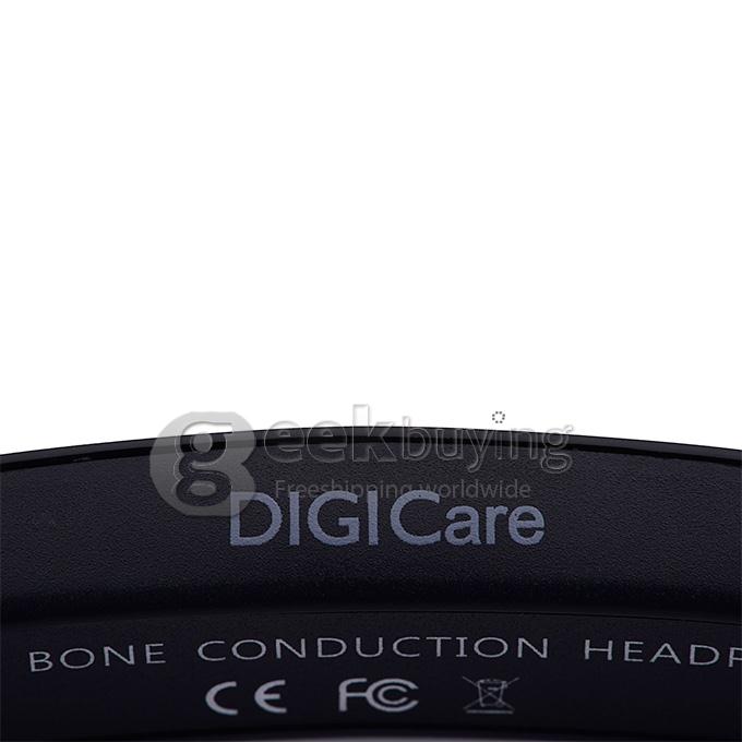 Digicare DO Bone Conduction Headphone Ear Hook Wireless Bluetooth Earphone with NFC and Speaker Connection Call Function - Black