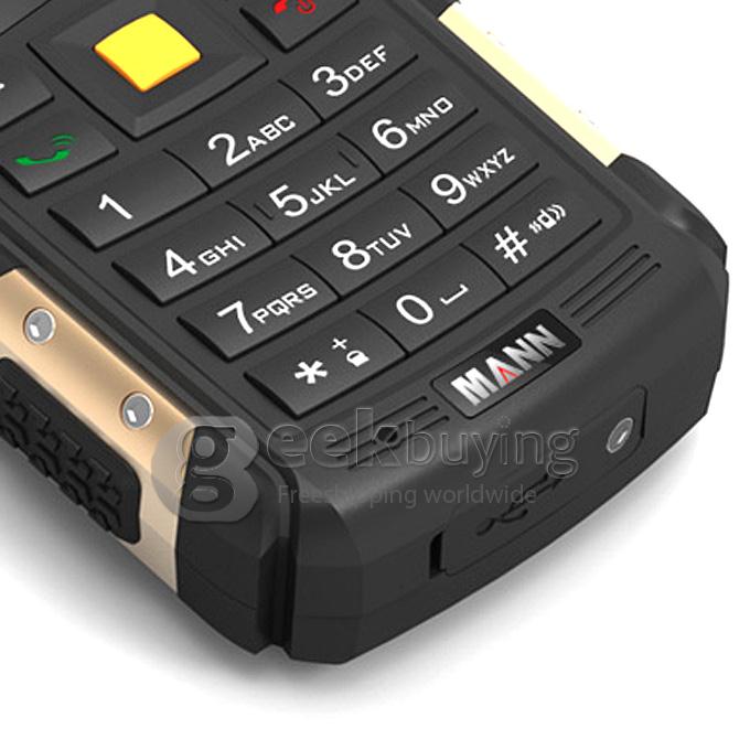 MANN ZUG S IP67 Waterproof Rugged Phone Dustproof Shockproof Dual SIM Cards GSM Cell Phone - Gold