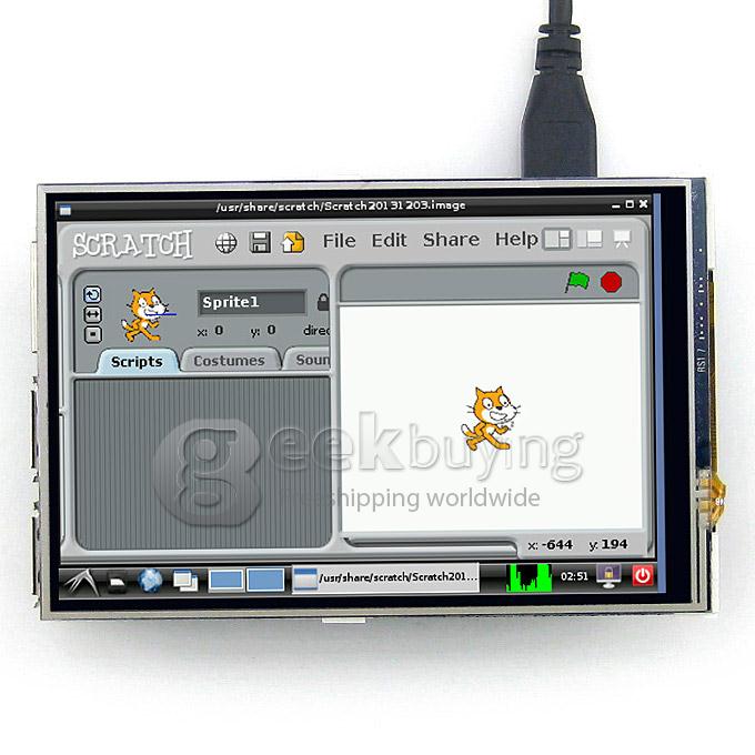 [Wholesale] 20pcs 4 inch Touch Screen TFT LCD Designed for Raspberry Pi 2 RPi Model B/B+
