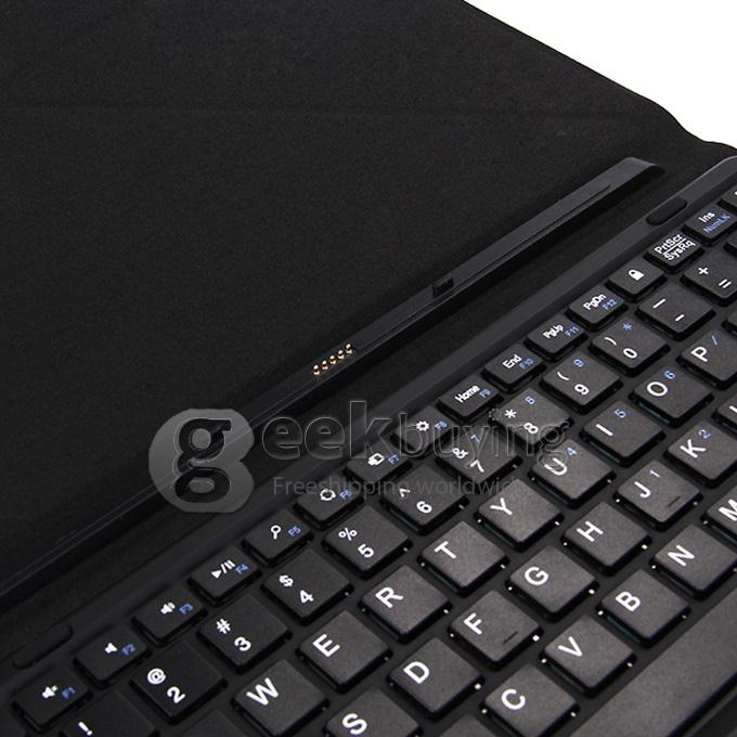 Original Removable Magnetic Docking Keyboard PU Leather Cover Case with Touch Pannel for PIPO W3F 10.1 Inch Tablet PC - Black